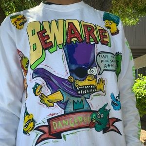 Custom hand painted 1 of 1 Bart Crewneck